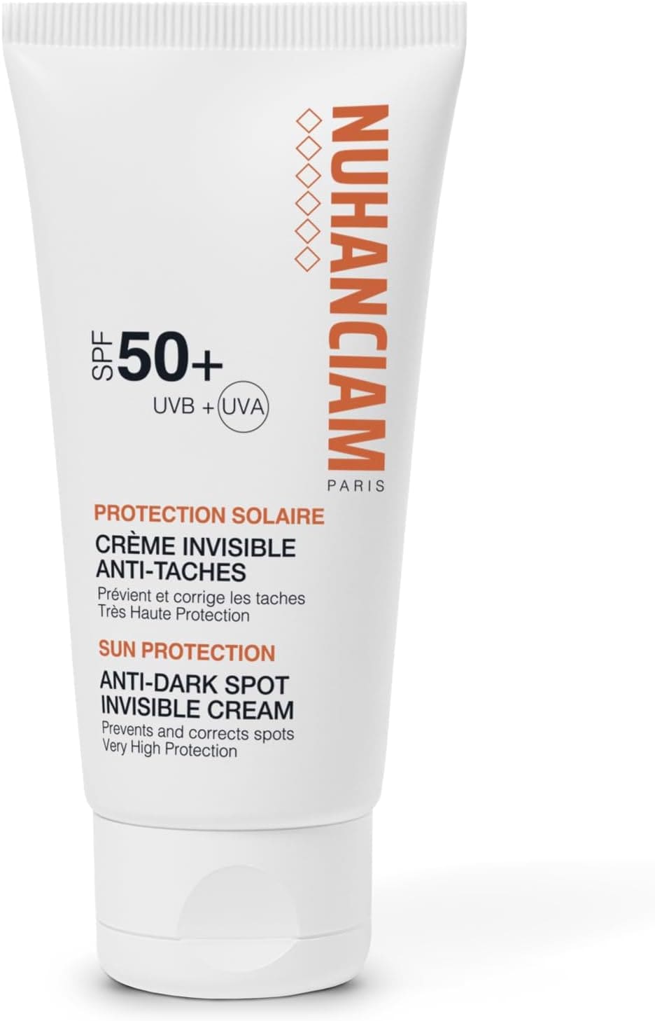 Nuhanciam Crème invisible SPF 50+ — flacon de 50 ml
