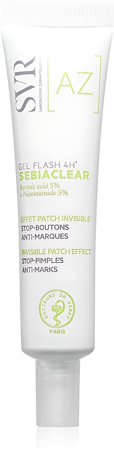SVR Sebiaclear Gel Flash 4 h AZ — flacon de 15 ml