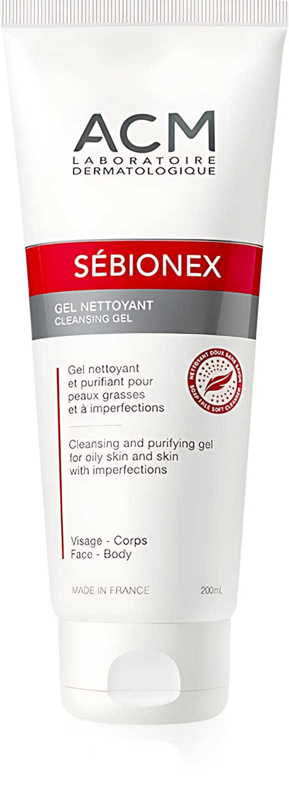 ACM Sebionex Gel moussant — flacon de 200 ml