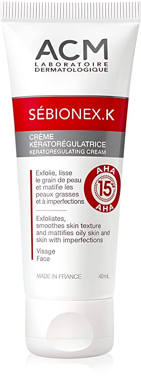 ACM Sebionex K Crème — tube de 40 ml