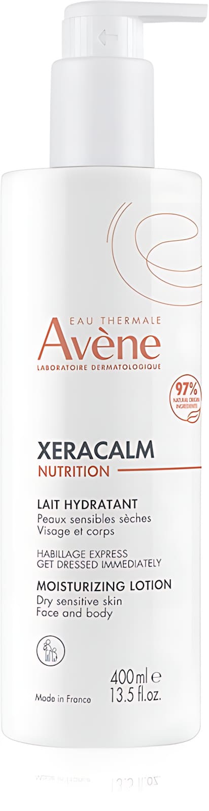 Avène XeraCalm Nutrition Lait hydratant — flacon de 400 ml