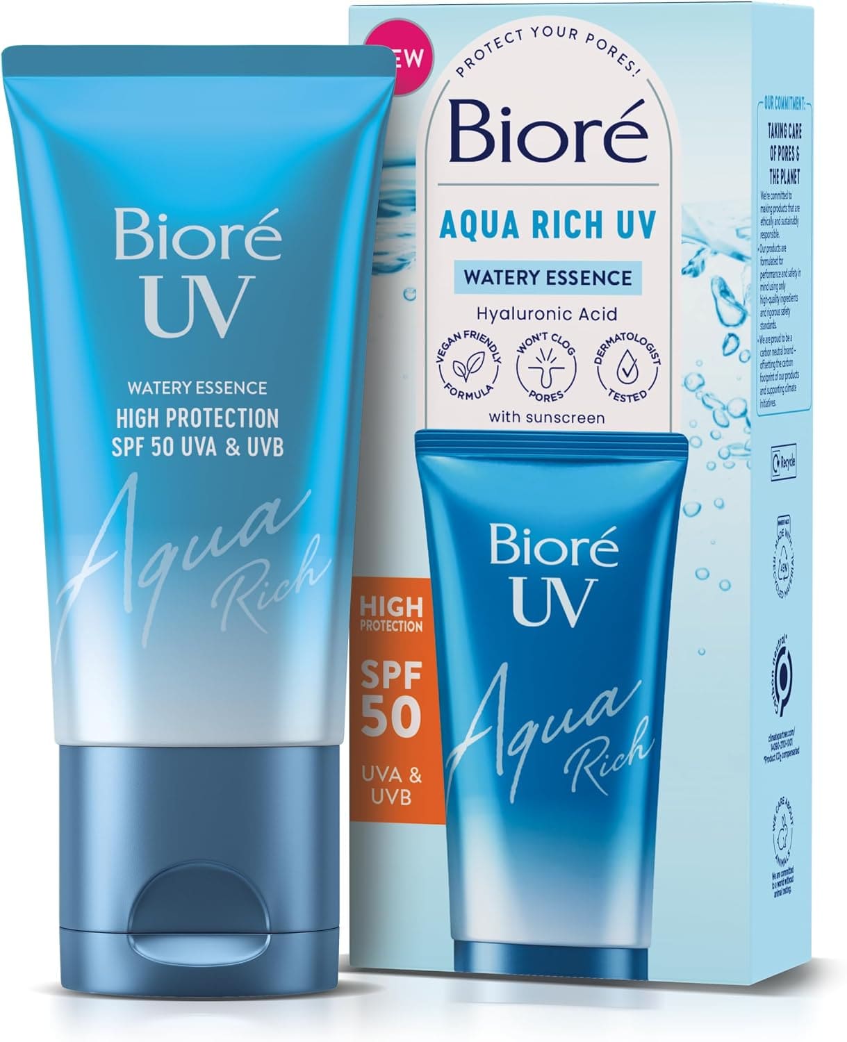 Bioré UV Aqua Rich SPF 50+ — tube de 70 g