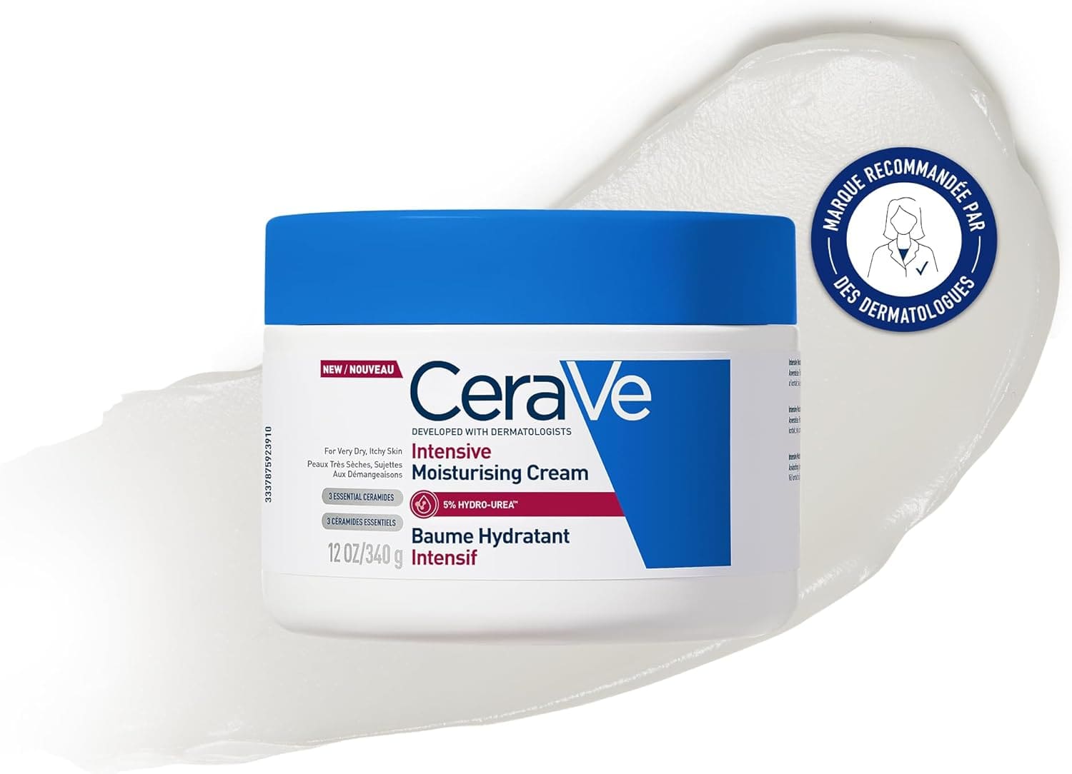 CeraVe Baume hydratant intensif — pot de 340 ml