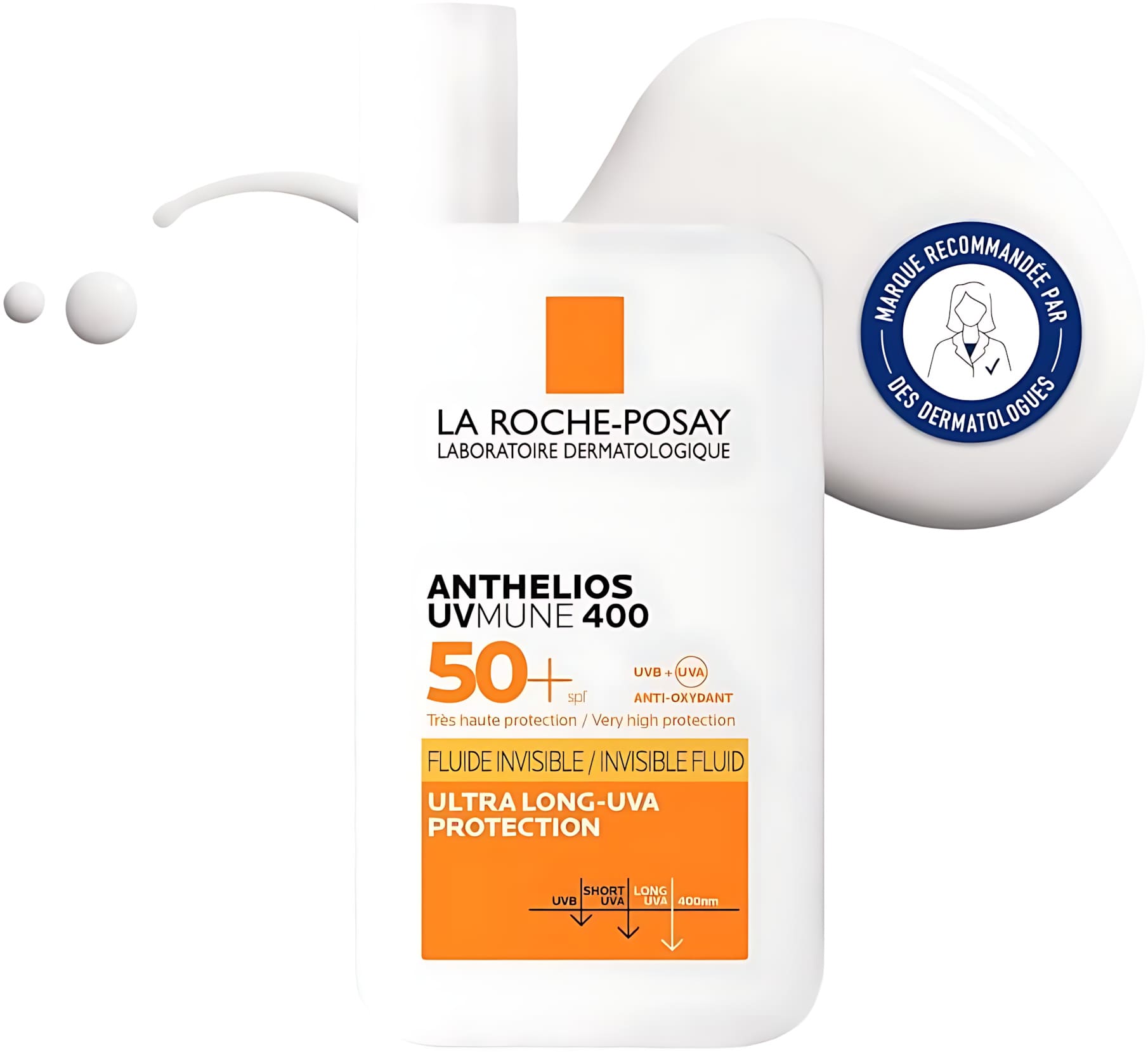 La Roche-Posay Anthelios Fluide invisible SPF 50+ — flacon de 50 ml