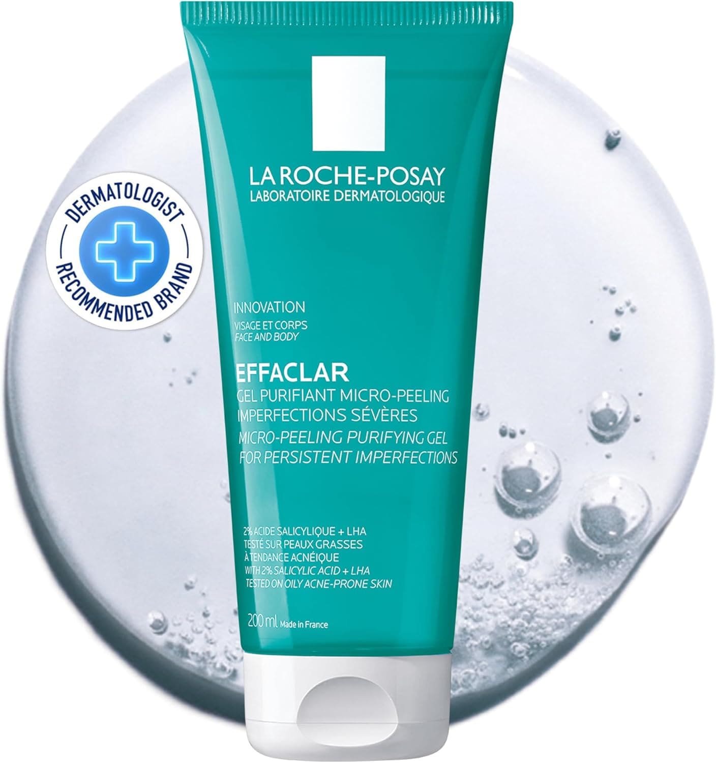 La Roche-Posay Effaclar Gel micro-peeling — flacon de 200 ml