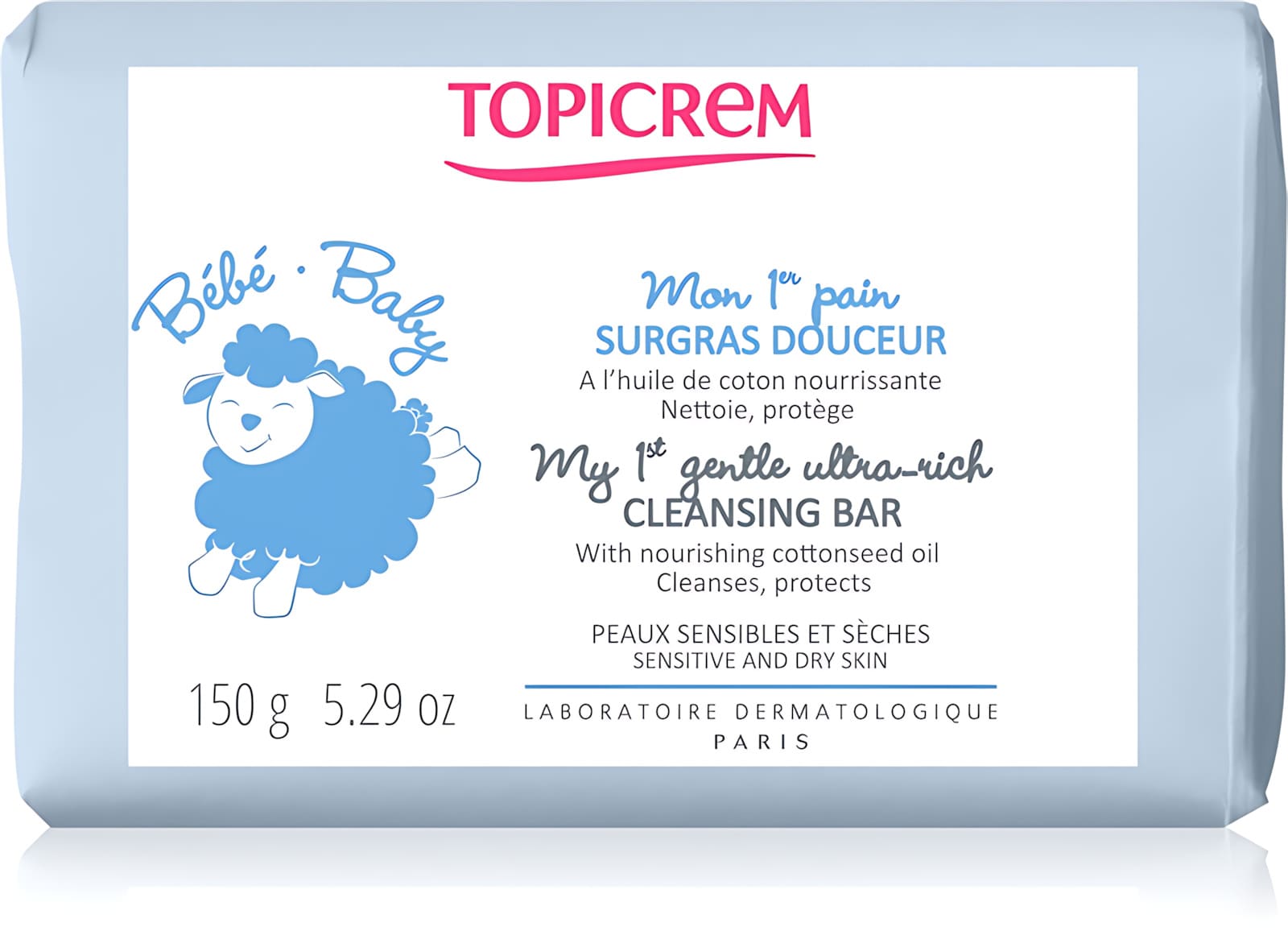 Topicrem Bébé Pain surgras 1ère Douceur — pain de 150 g