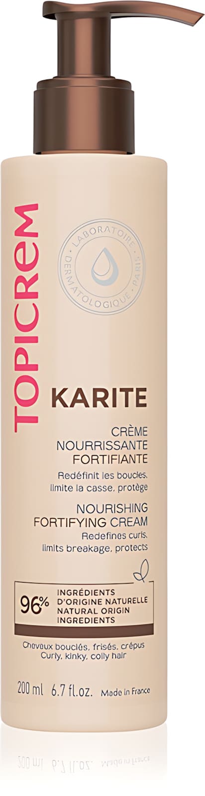 Topicrem Karité Crème nourrissante fortifiante — flacon de 200 ml