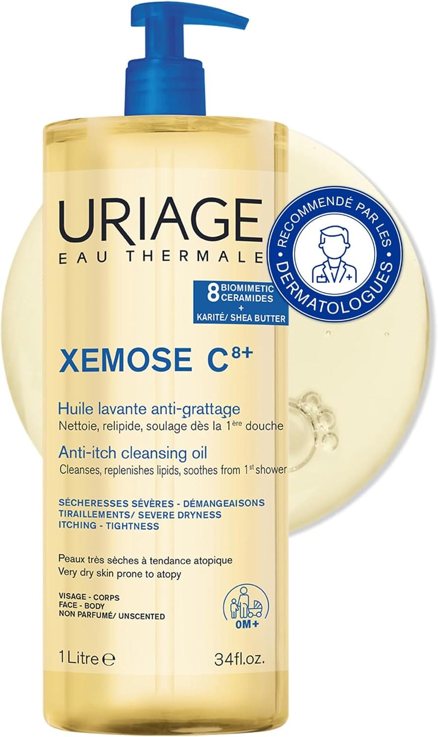 Uriage Xémose Huile lavante apaisante — flacon de 1 litre