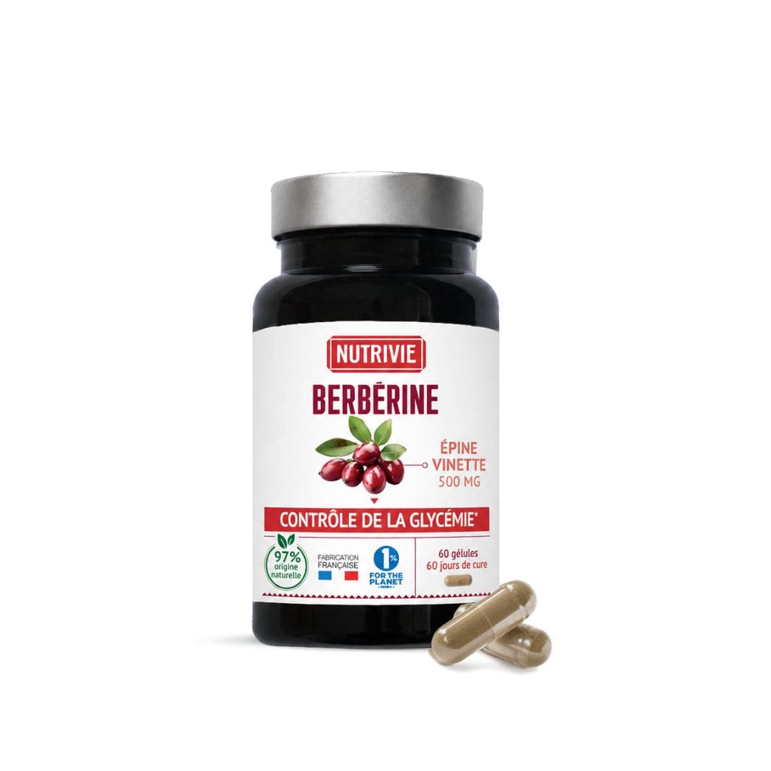 Berbérine Épine-vinette 500 mg - 60 gélules - Nutrivie - vue 1