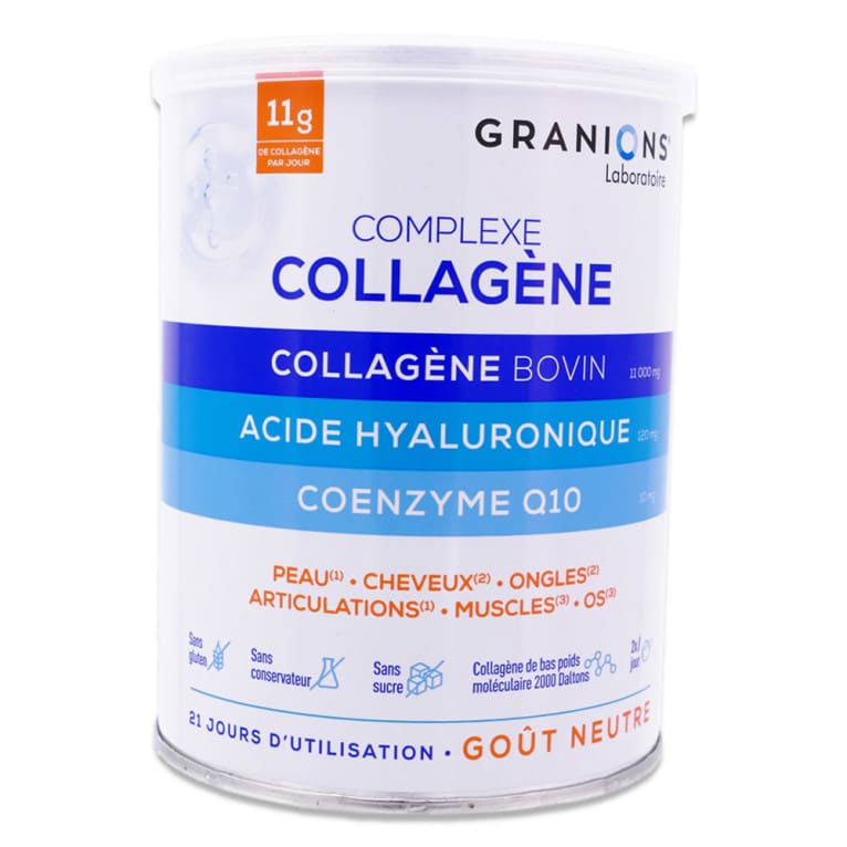 Collagène bovin + Acide hyaluronique + Coenzyme Q10 - 242 g - Granions - vue 1