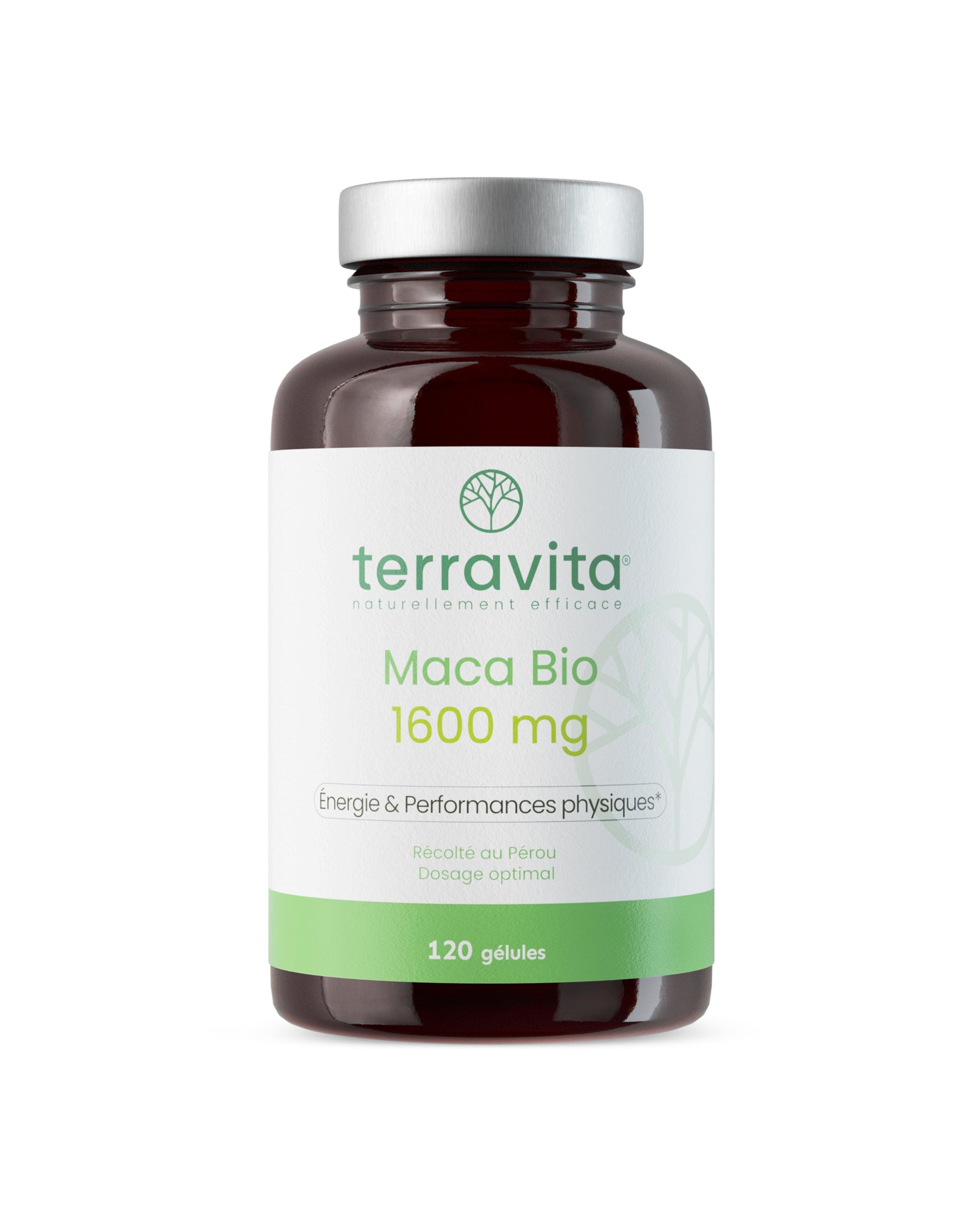Maca Bio 1600 mg - 120 gélules - Terravita - vue 1