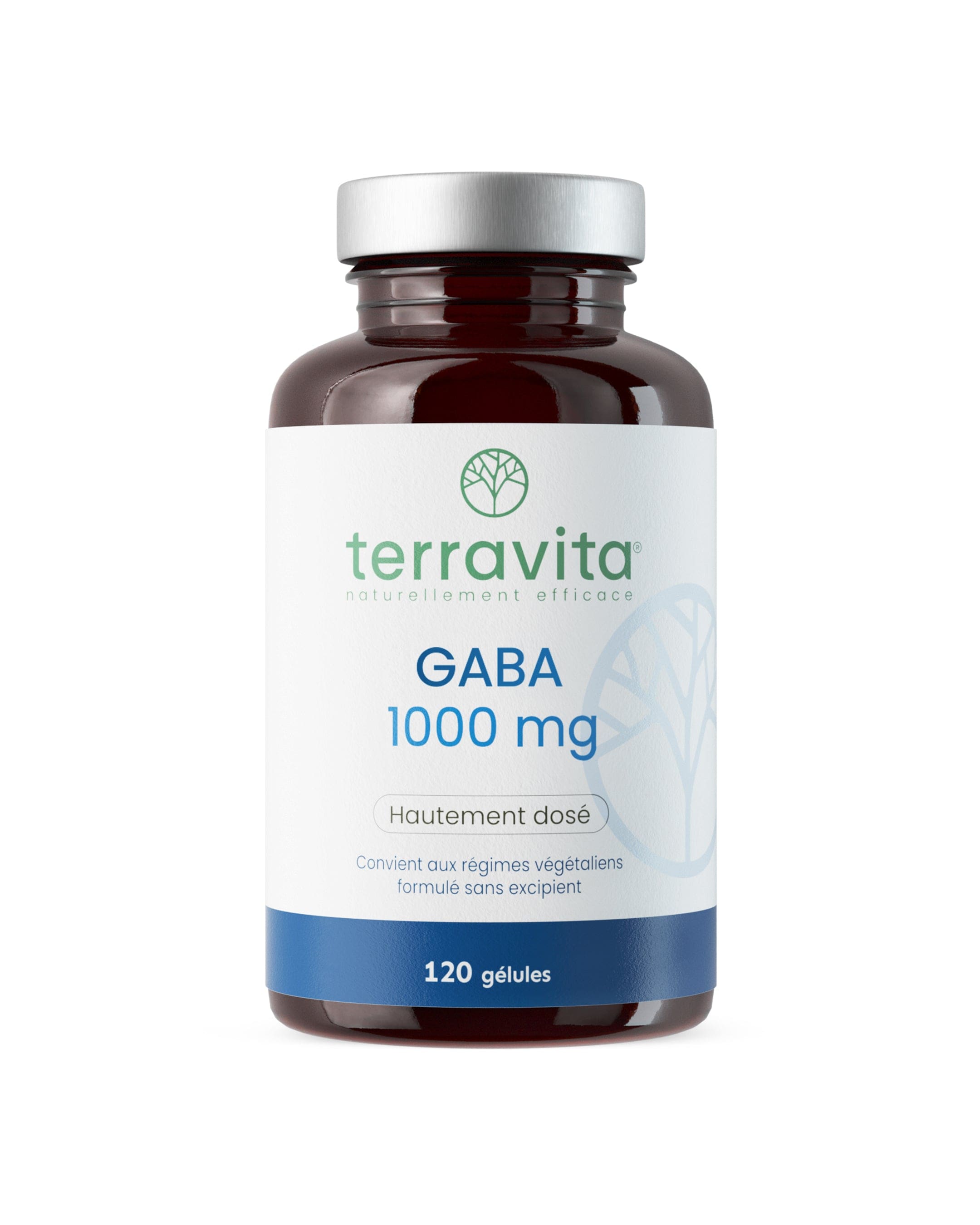 GABA 1000 mg - 120 gélules - Terravita - vue 1