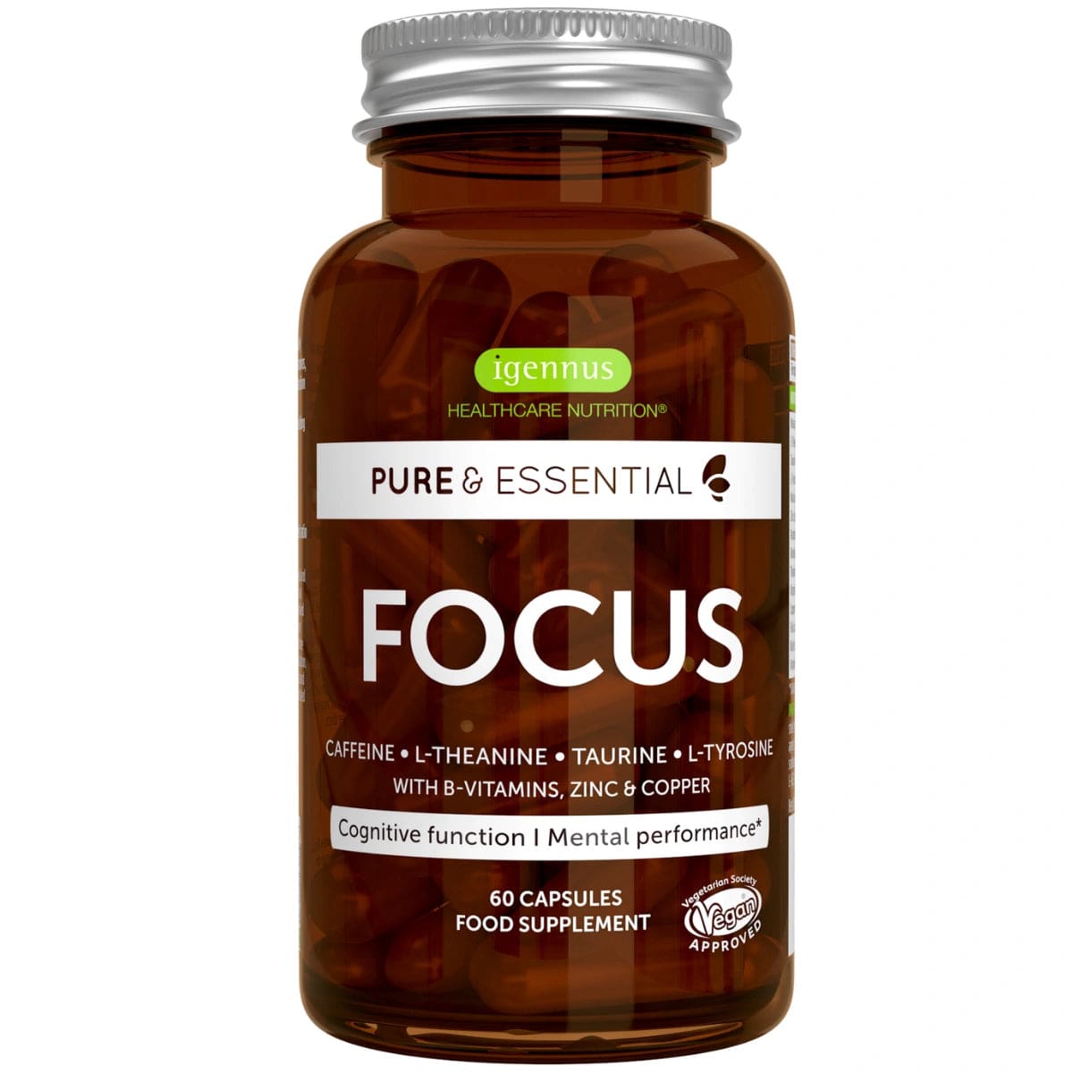 Igennus Focus - Concentration & performances mentales - 60 gélules - vue 1