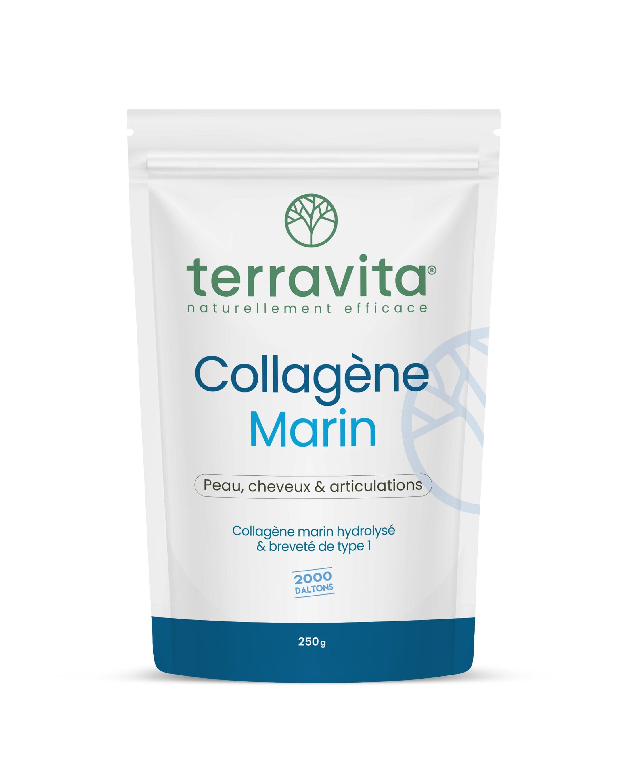 Collagène marin hydrolysé type I - 257 g - Terravita - vue 1
