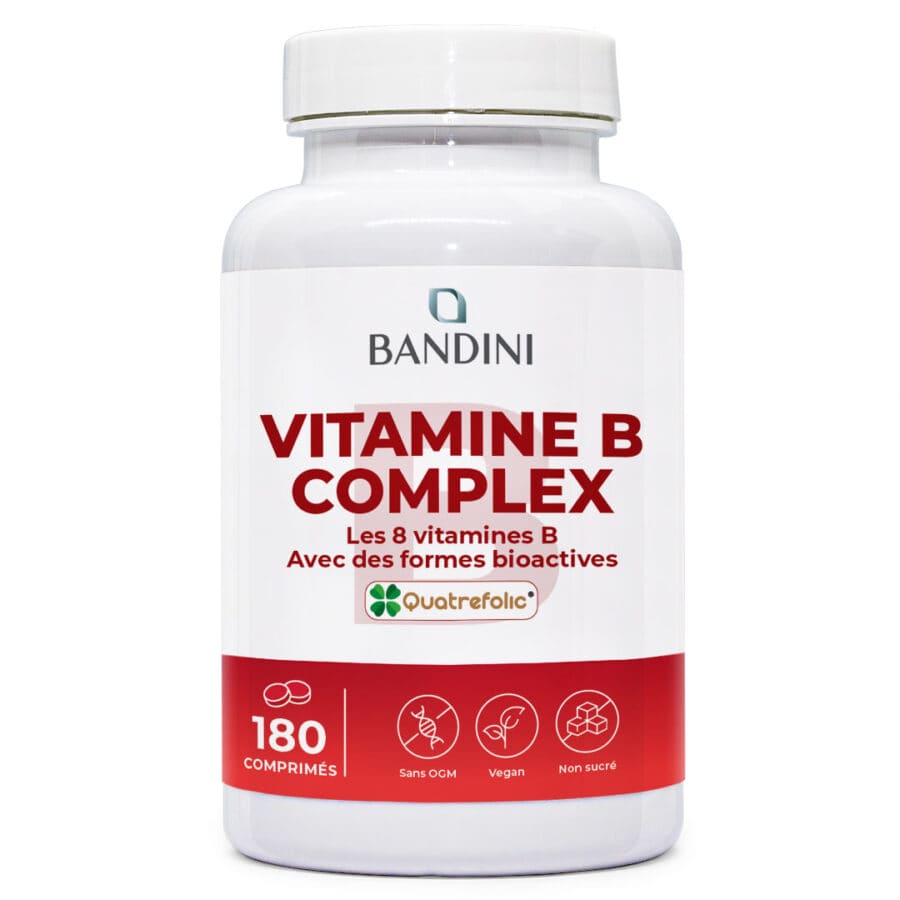 Complexe de Vitamines B + Quatrefolic® - 180 comprimés - Bandini - vue 1