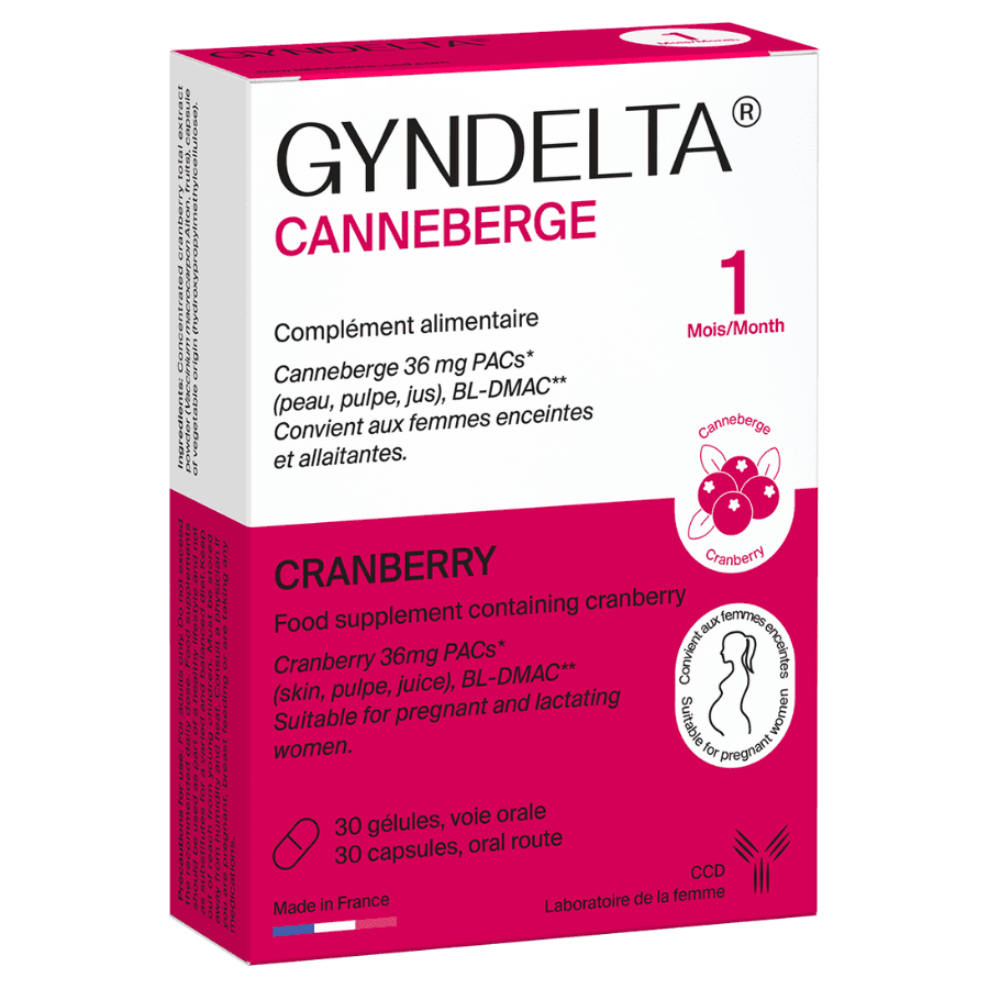 Gyndelta Canneberge - Confort urinaire - 30 gélules - vue 1