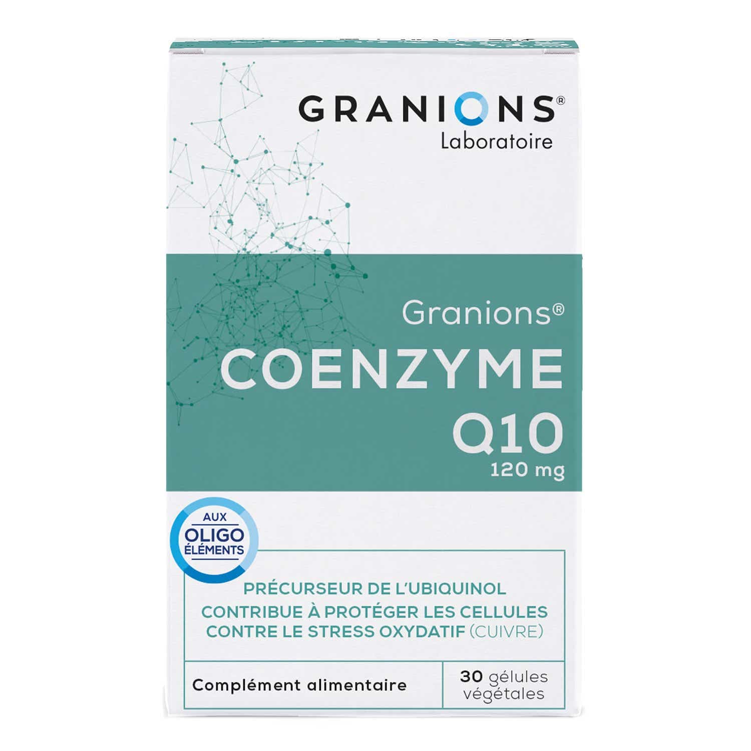 Coenzyme Q10 120 mg - 30 gélules végétales - Granions - vue 1