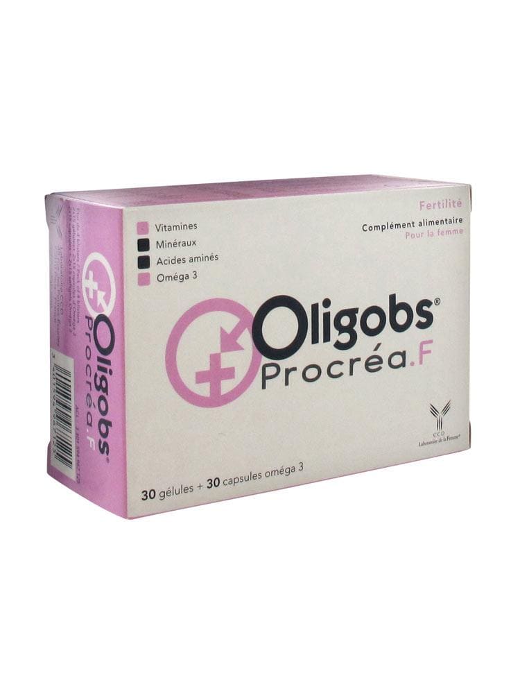 Oligobs Procréa.F - Fertilité féminine - 30 comprimés + 30 capsules - vue 1