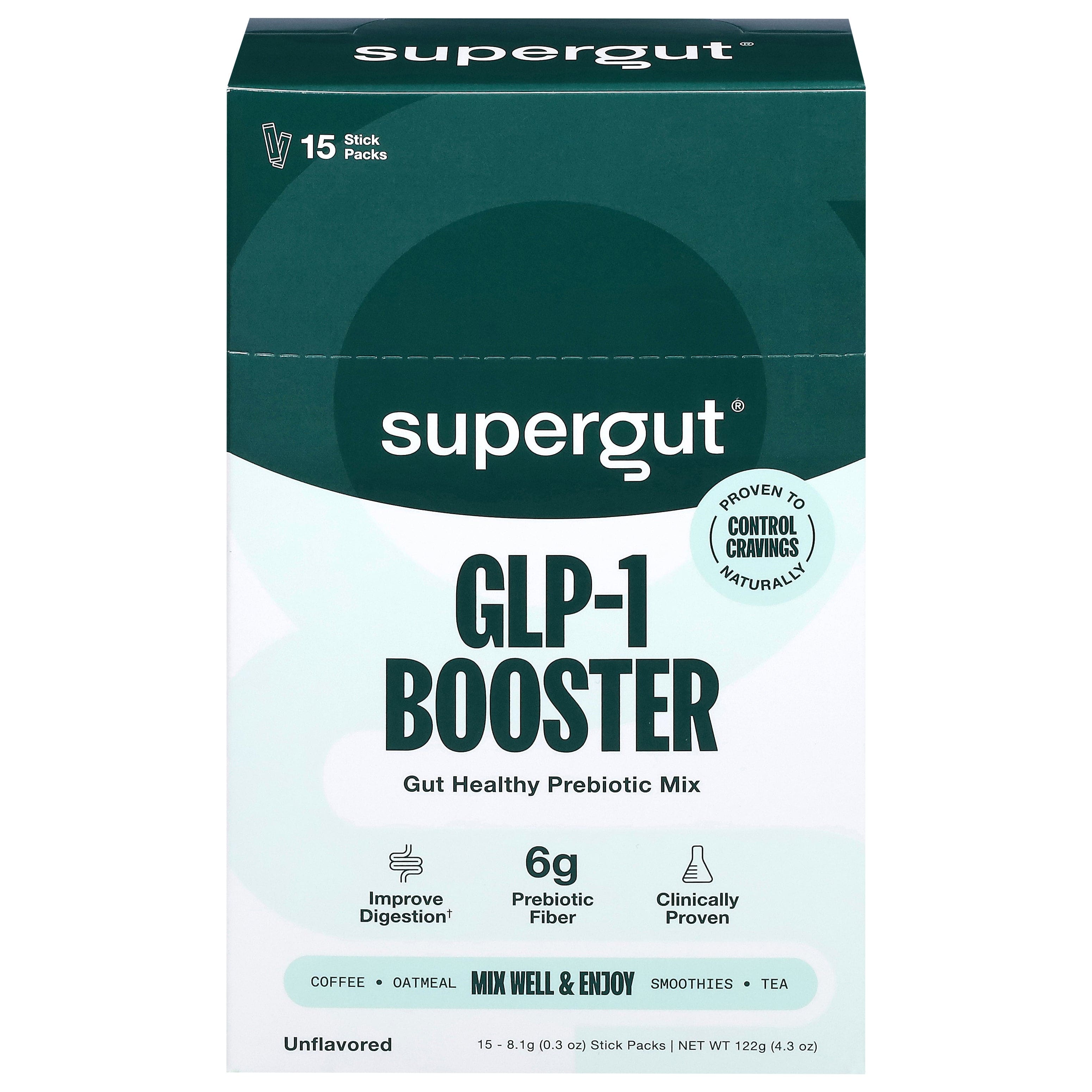 Supergut GLP-1 Booster - Santé digestive & contrôle des envies - 15 sticks - vue 1