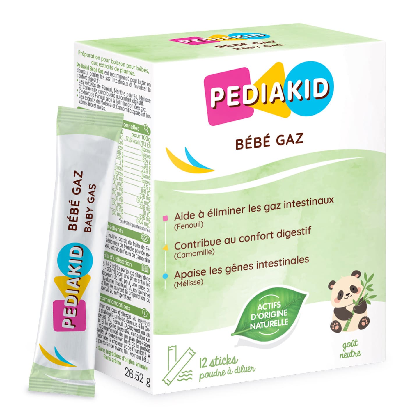 PEDIAKID Bébé Gaz - 12 sticks - vue 1