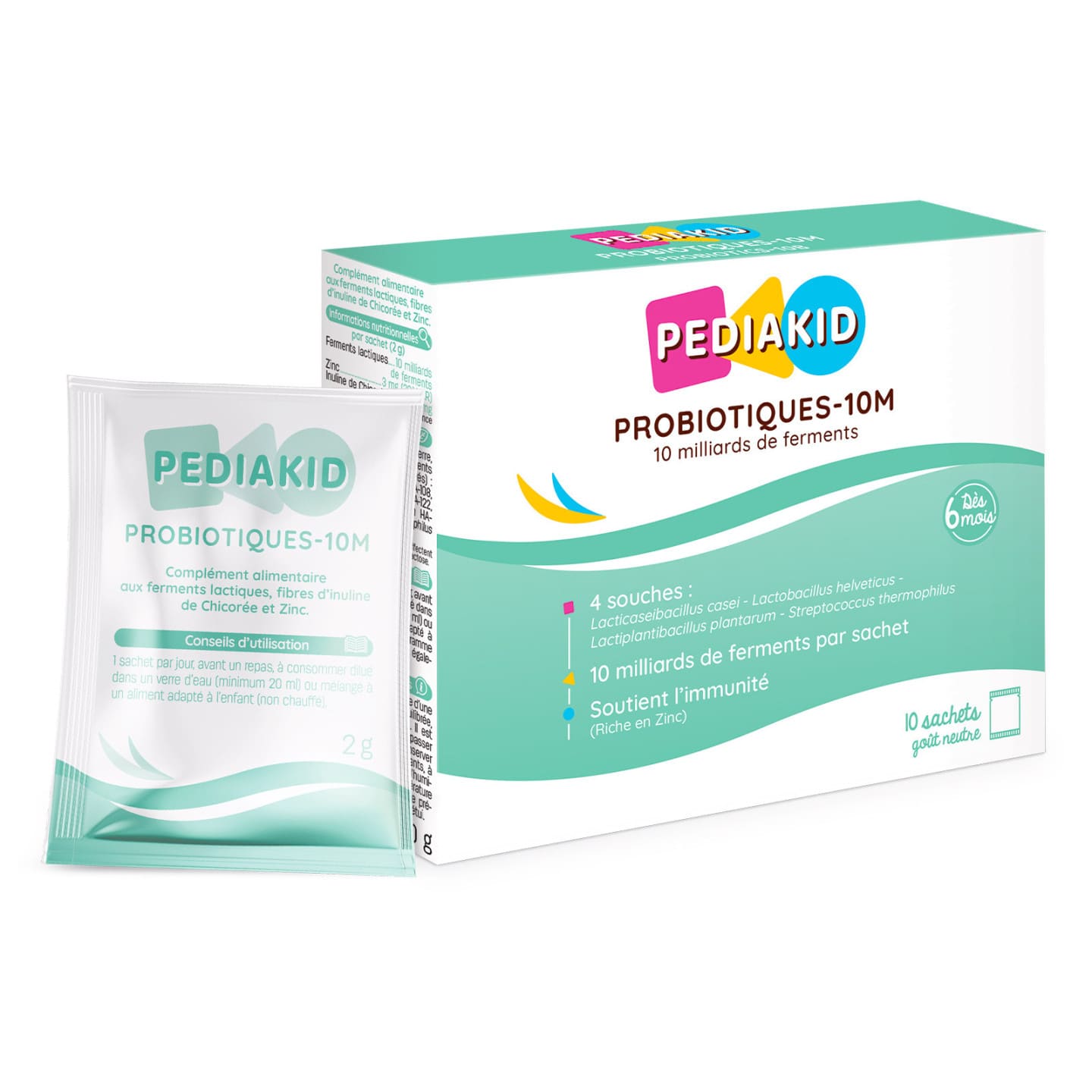 PEDIAKID Probiotiques-10M - 10 sachets - vue 1