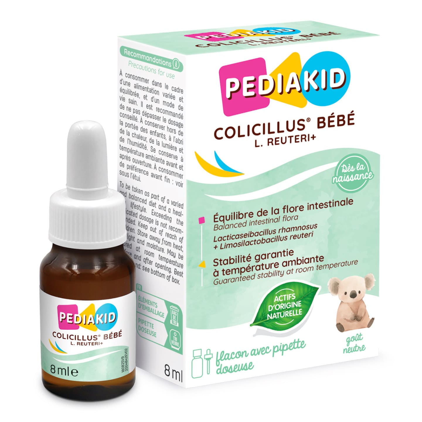 PEDIAKID Colicillus® Bébé L. Reuteri+ - 8 ml - vue 1