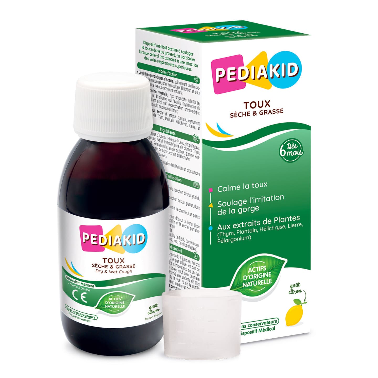 PEDIAKID Toux Sèche & Grasse - Sirop 125 ml - vue 1