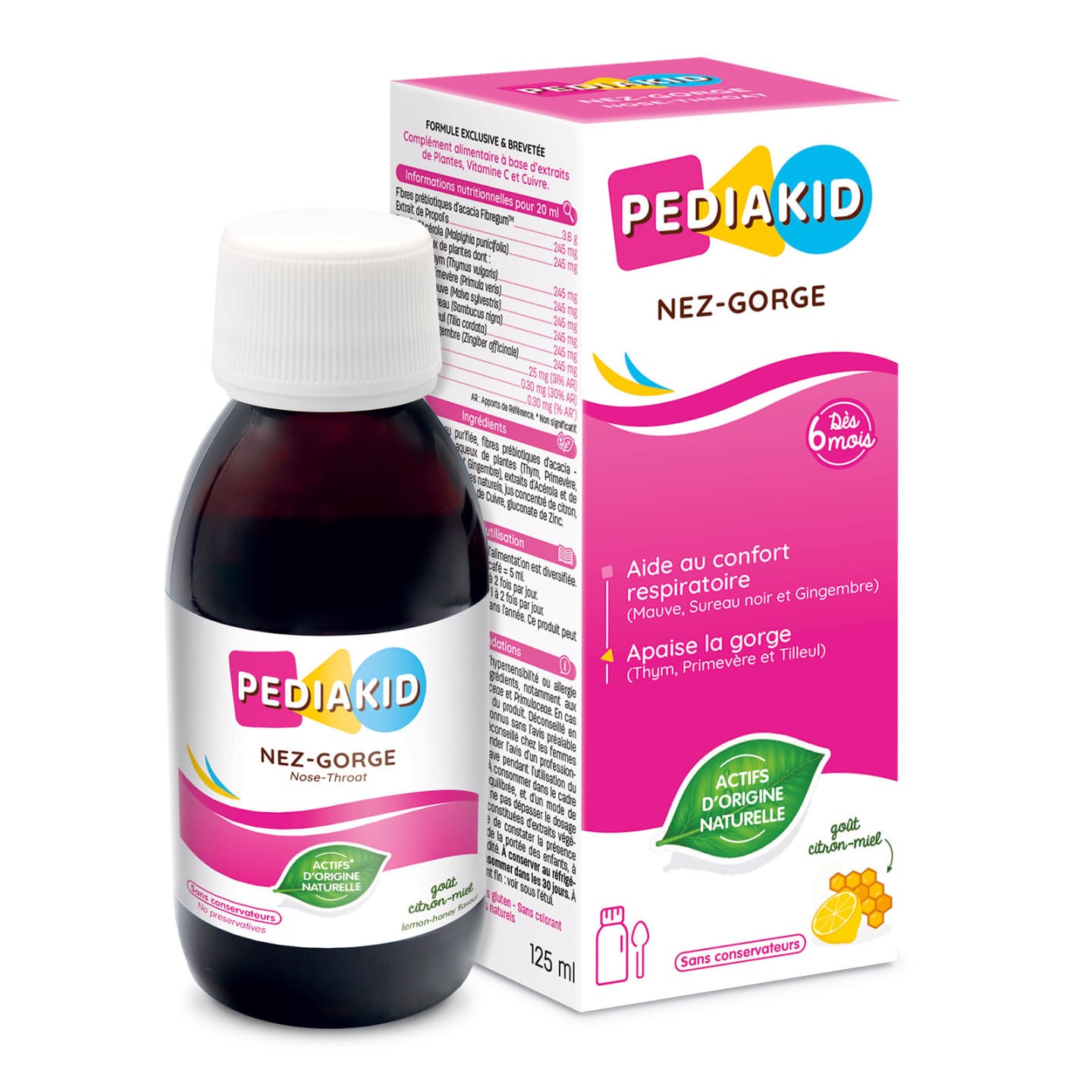 PEDIAKID Nez-Gorge - Sirop 125 ml - vue 1