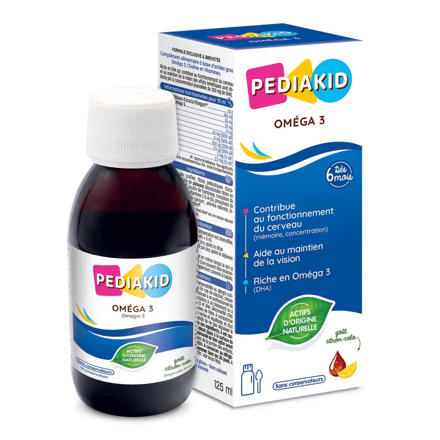 PEDIAKID Oméga 3 - Sirop 125 ml - vue 1