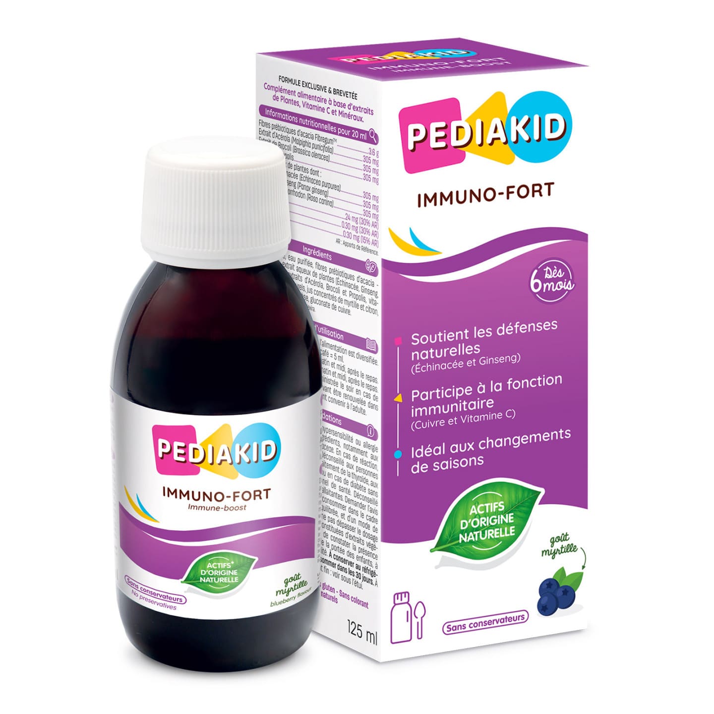 PEDIAKID Immuno-Fort - Sirop 125 ml - vue 1