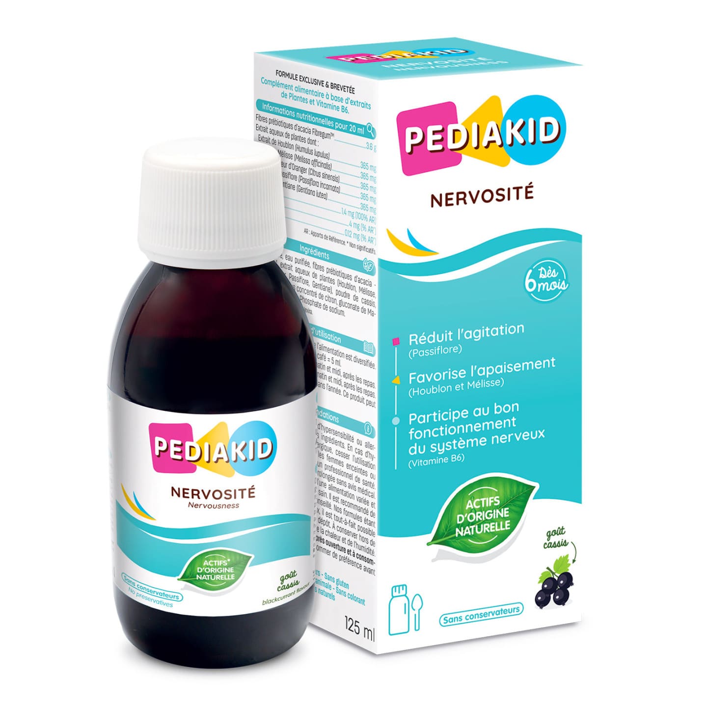 PEDIAKID Nervosité - Sirop 125 ml - vue 1