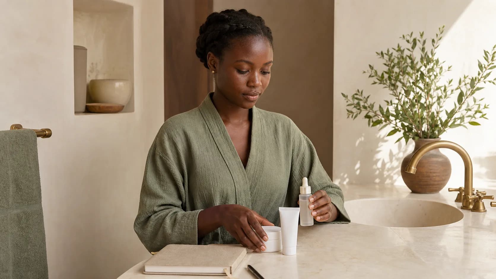 Routine de soin simple organisée au quotidien
