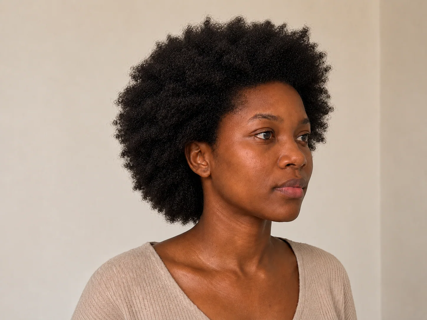 Cheveux après une routine